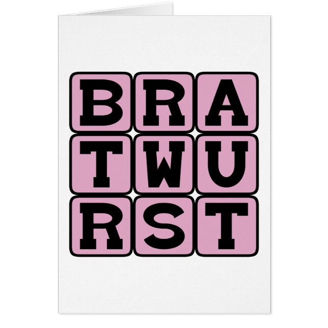 Bratwurst, saucisse allemande (Devant)