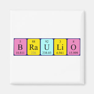 Braulio periodiek table name magnet magneet