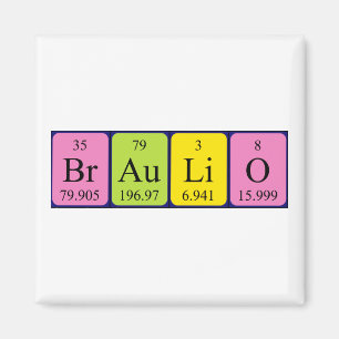 Braulio periodiek table name magnet magneet