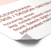 Braun L2-luidspreker - Dieter Rams Poster (Hoek)