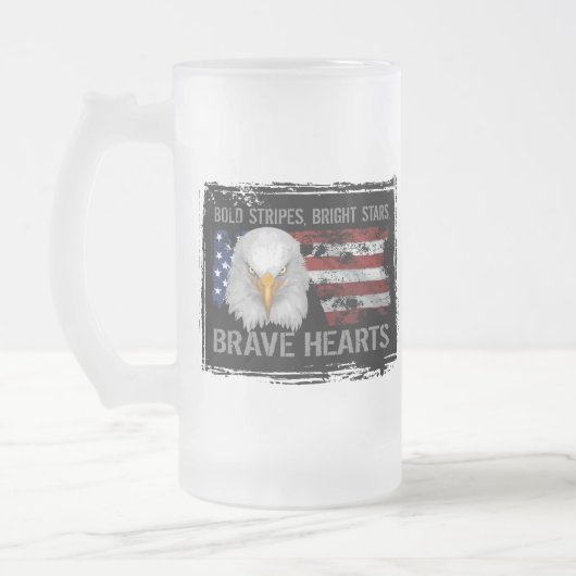 Brave American Hearts Matglas Bierpul (Links)