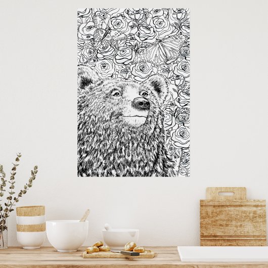 Brave Bear Poster (Keuken)