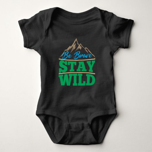 Brave blijf Wilde Wilde Wilde Wilde Wilde Buiten H Romper (Voorkant)