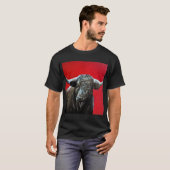 Brave bull on red t-shirt (Voorkant volledig)
