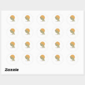 Brave Buzzard Ronde Sticker (Vel)