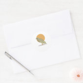 Brave Buzzard Ronde Sticker (Envelop)