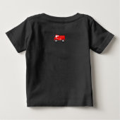 Brave Comme Papa Firefighter T-shirt noir (Dos)
