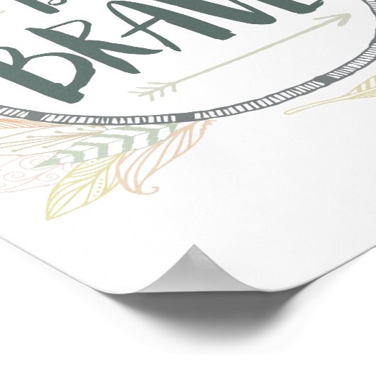 Brave doezels en pijlen poster (Hoek)