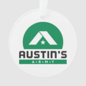 Brave en sterke acrylversiering ornament (voorkant)