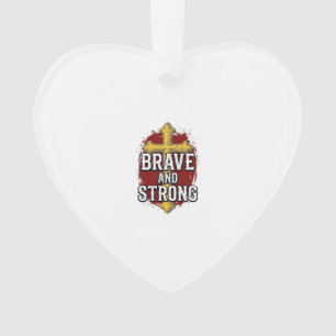 Brave et Fort Design de Chemise Vintage Croix_1