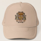 Brave Family Crest achternaam Trucker Pet (Voorkant)