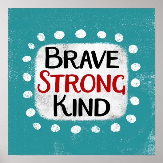 Brave forte forme Poster Art mur (Devant)