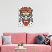 Brave Hearts: Inspirerend Courage Quotes Canvas Afdruk (Insitu (Woonkamer))