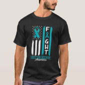 Brave I Addication Recovery Awareness Ribbon T-shirt (Voorkant)