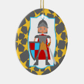 Brave Knight Boy Birthday gift Keramisch Ornament (Rechts)