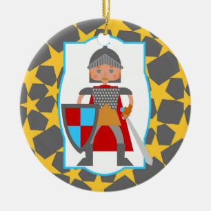 Brave Knight Boy Birthday gift Keramisch Ornament
