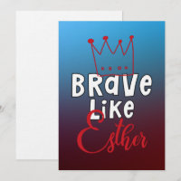 Brave like Esther - Inspirerende joodse Purim Art