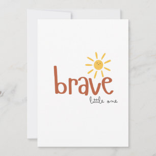 brave little one Invitation Wenskaart schattig Kaart