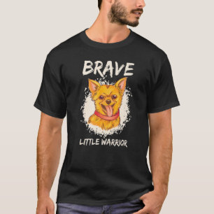 Brave Little Warrior Dog Accessoires Chihuahua T-shirt