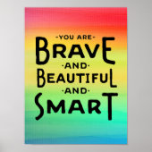 Brave, mooie en slimme muur poster (Voorkant)
