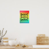 Brave, mooie en slimme muur poster (Keuken)
