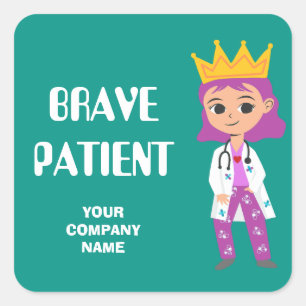 Brave Patiënt op maat gesneden stickers van aangep