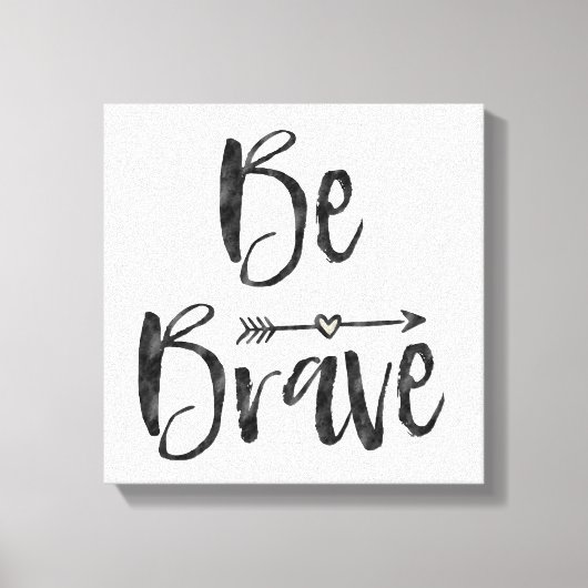 Brave Pijl met hart Canvas Afdruk (Voorkant)