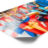 Brave Raideen Shogun Warriors Graffiti Foto Afdruk (Hoek)