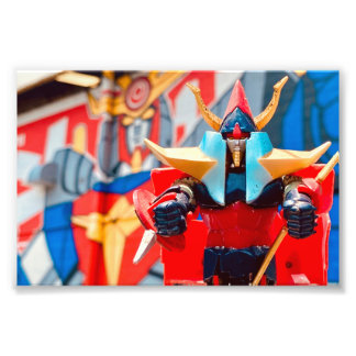 Brave Raideen Shogun Warriors Graffiti Foto Afdruk