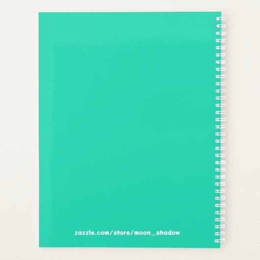 BRAVE Rainbow Tie Dye Boho Planner (Achterkant)