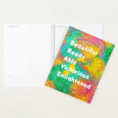 BRAVE Rainbow Tie Dye Boho Planner (Display)