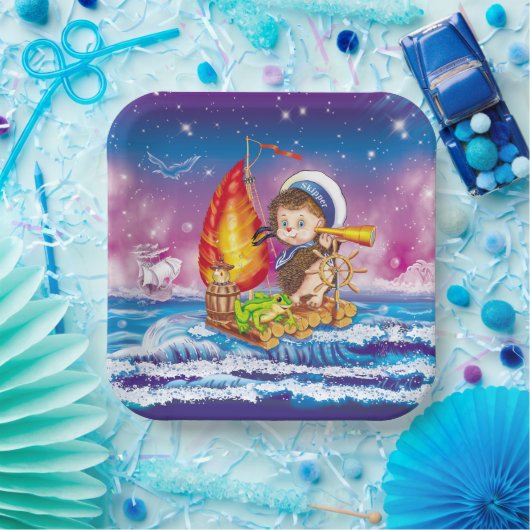 Brave sailor papieren bordje (Feest)