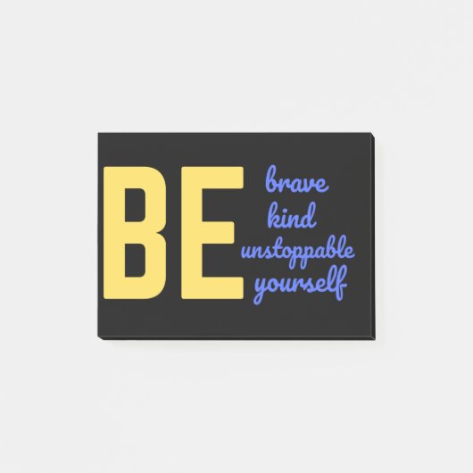 BRAVE SOORT ONOPGESLAAGD UZELF POST-IT® NOTES (Voorkant)