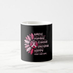 Brave Sterke Grateful Breast Cancer Awareness Koffiemok