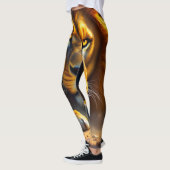 Brave Tiny Ant Faces Majestic Lion Leggings (Gauche)