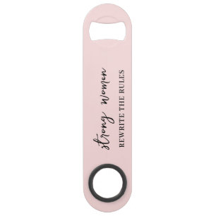 Brave Vrouwen Maken Geschiedenis Roze Design Speed Flessenopener
