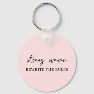 Brave Vrouwen   Roze Feministische Citaat Sleutelh Sleutelhanger