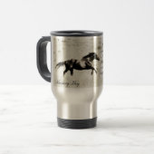 Brave~ Wild Mustang et Citer Travel Mug (Devant gauche)