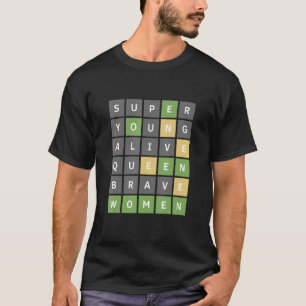 Brave Women Online Word Game T-shirt