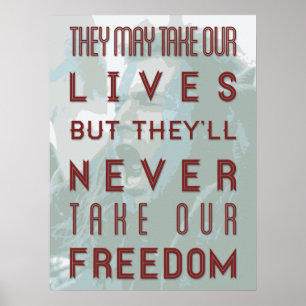 Bravehart Quote Poster