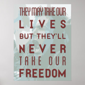 Bravehart Quote Poster