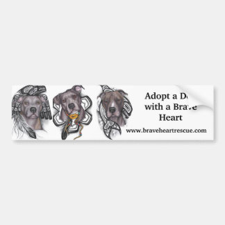 BraveHeart Pit Bull Rescue Bumpersticker