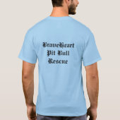 BraveHeart Pit Bull Rescue DEMPSEY T-shirt (Achterkant)
