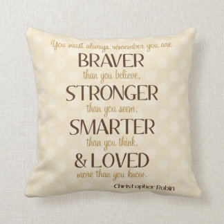 Braver, Stronger, Smarter Poem Nursery Pillow Kussen