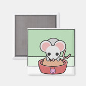 Bravery Cat Rat Magneet (Voorkant / Achterkant)