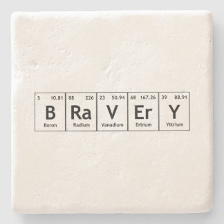 BRaVErY-elementen Symbolen Periodieke tabelwoorden Stenen Onderzetter
