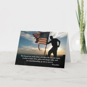 Bravery Patriotic Bedankt Wenskaart