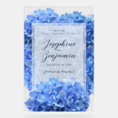 Bravest Blue Mariage Welcome Floral Sign (Recto)