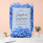 Bravest Blue Mariage Welcome Floral Sign (Mariage)