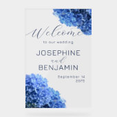 Bravest Blue Wedding Welkom Acryl Teken Acryl Bord (Voorkant)